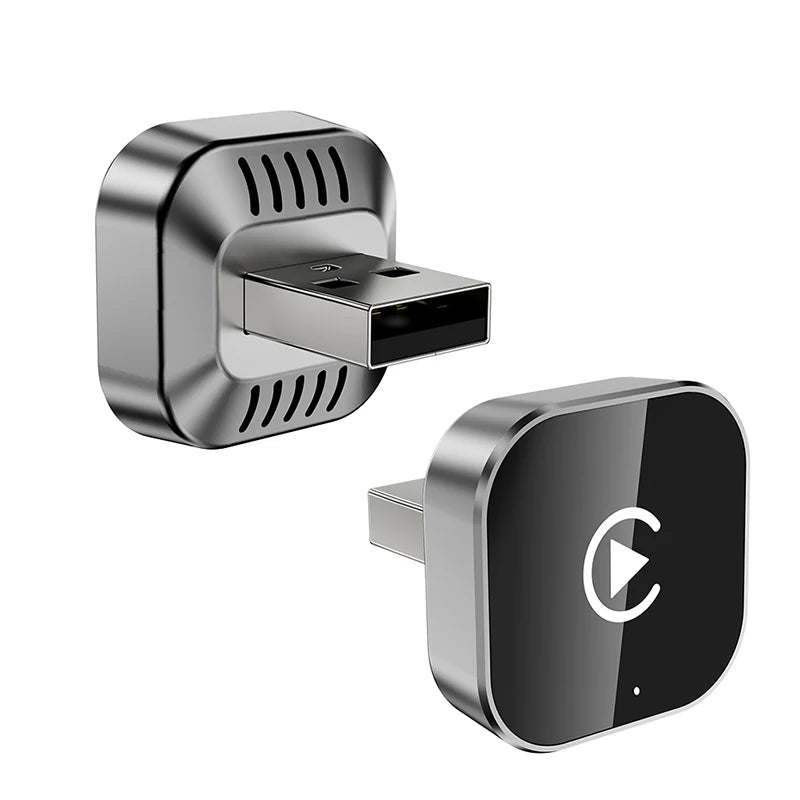 New 2in1 Wired to Wireless CarPlay Adapter, Android Auto Dongle, High-Quality Car Accessory Smart Box 5GHz WiFi Type-C/USB